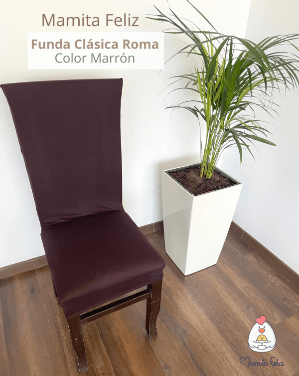 fundas para sillas color marrón